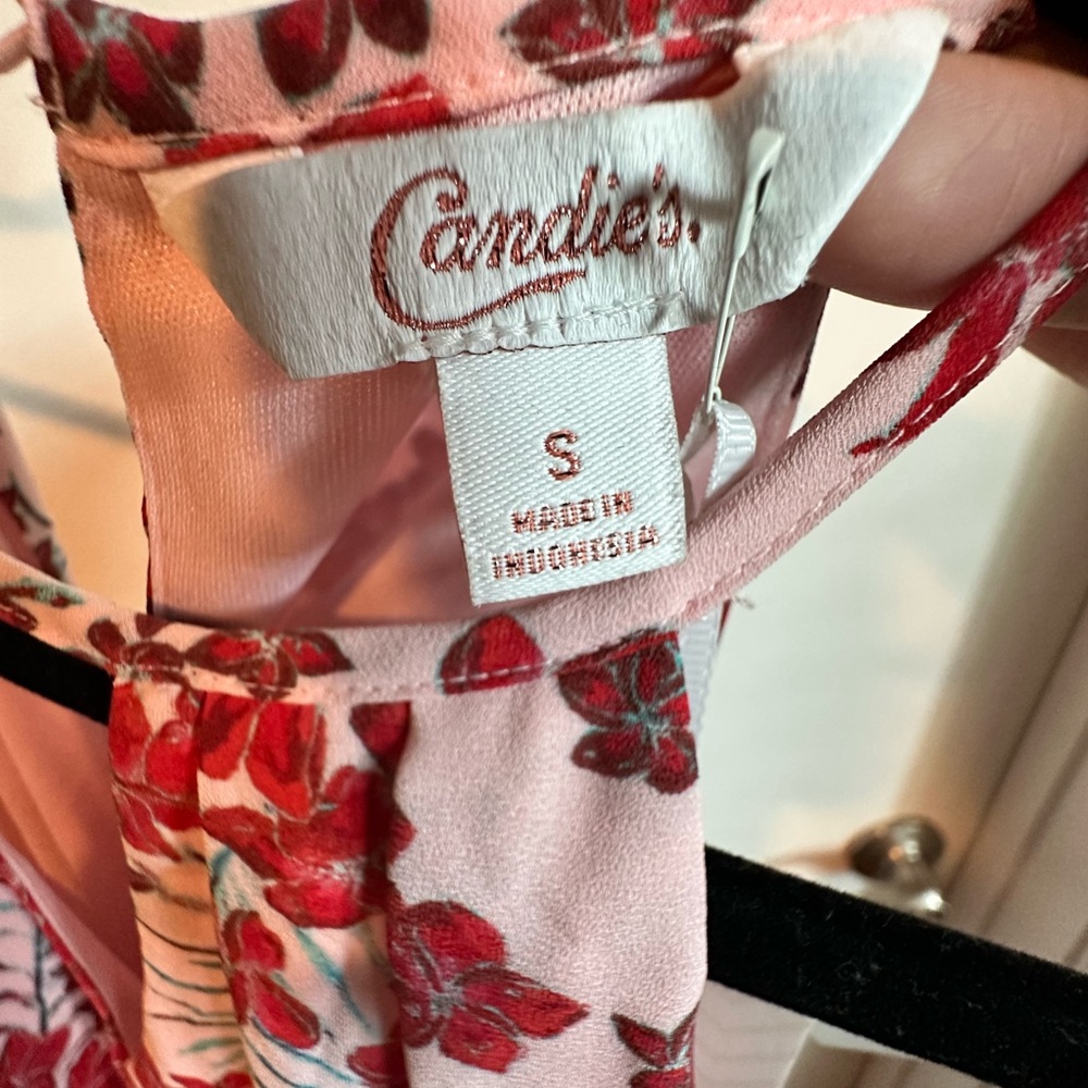 Candie's Pink and Red Floral Dress - Picture 6 of 6